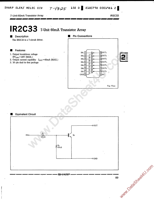 IR2C33 Sharp