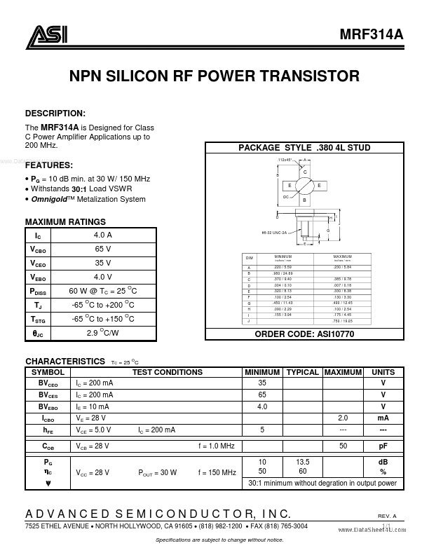 MRF314A