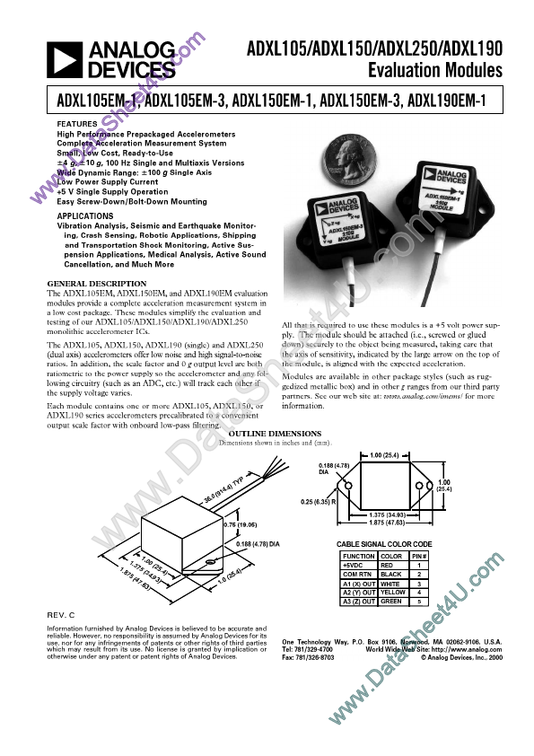 ADXL150EM-1 Analog Devices