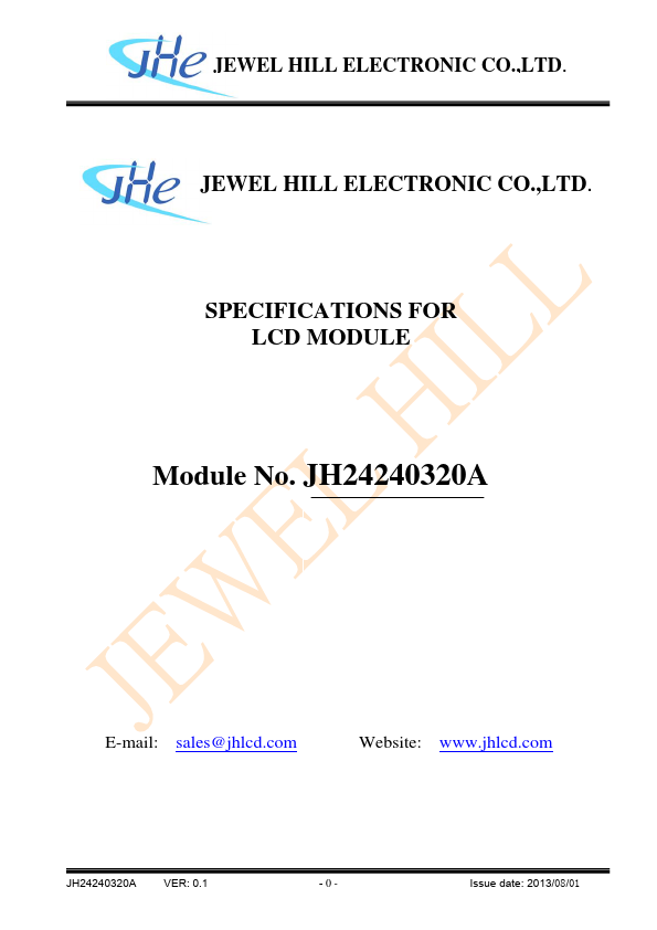 JH24240320A JEWEL HILL ELECTRONIC