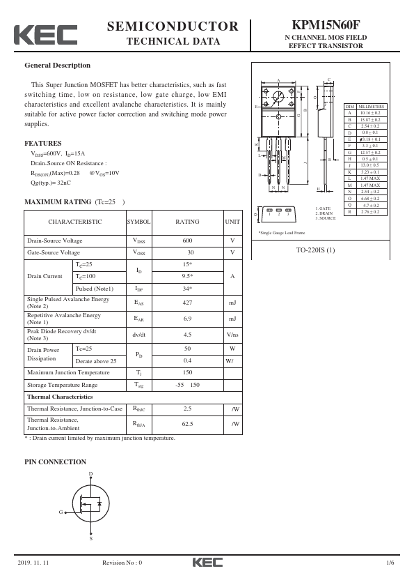 KPM15N60F