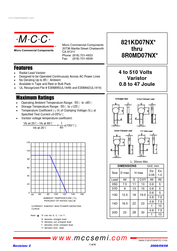 751KD07NX Micro Commercial Components