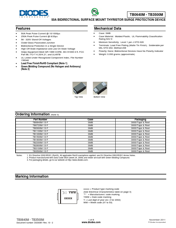 TB1800M Diodes