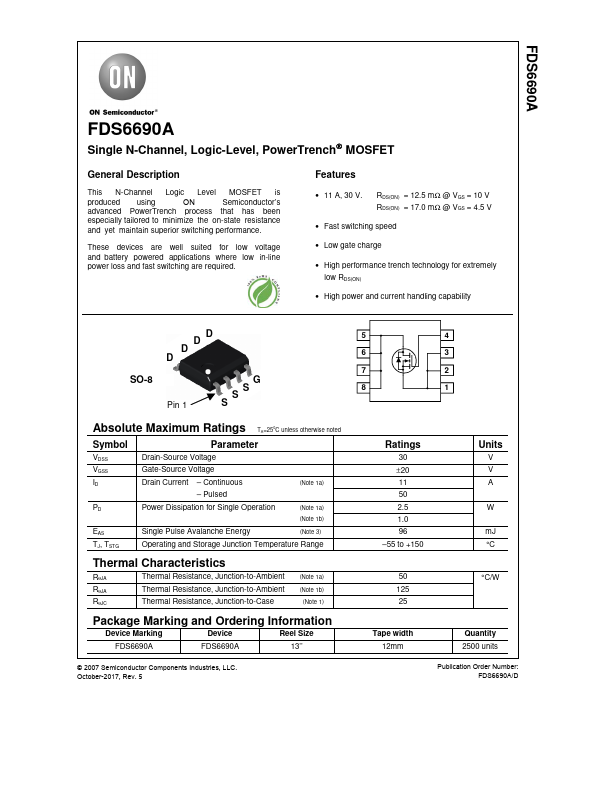 FDS6690A ON Semiconductor