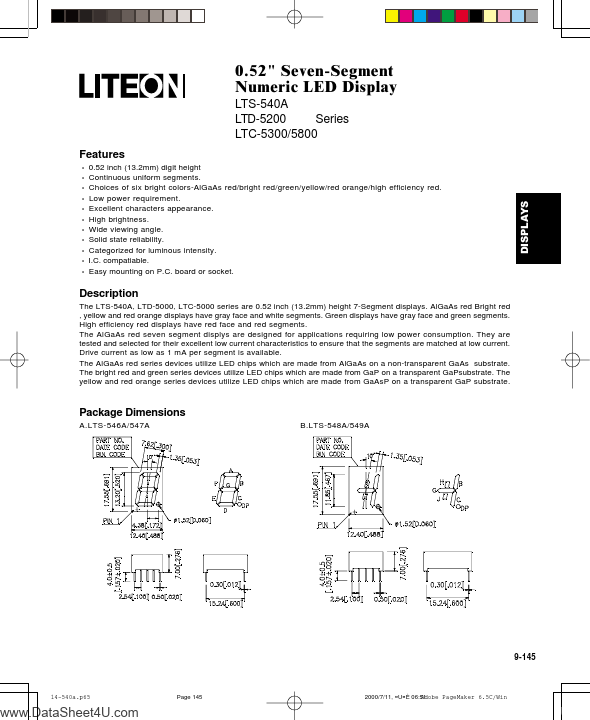 LTC-5836G LITE-ON Electronics