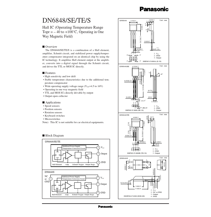 DN6848 Panasonic