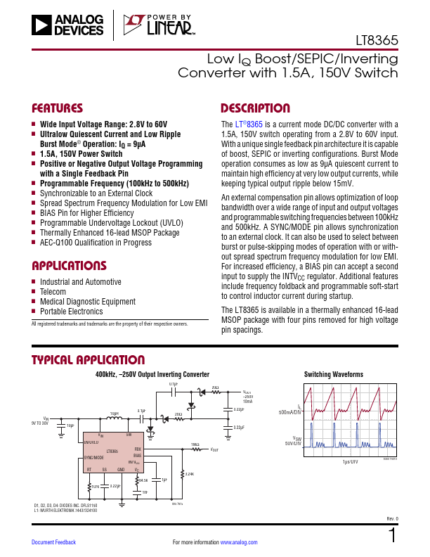 LT8365 Analog Devices