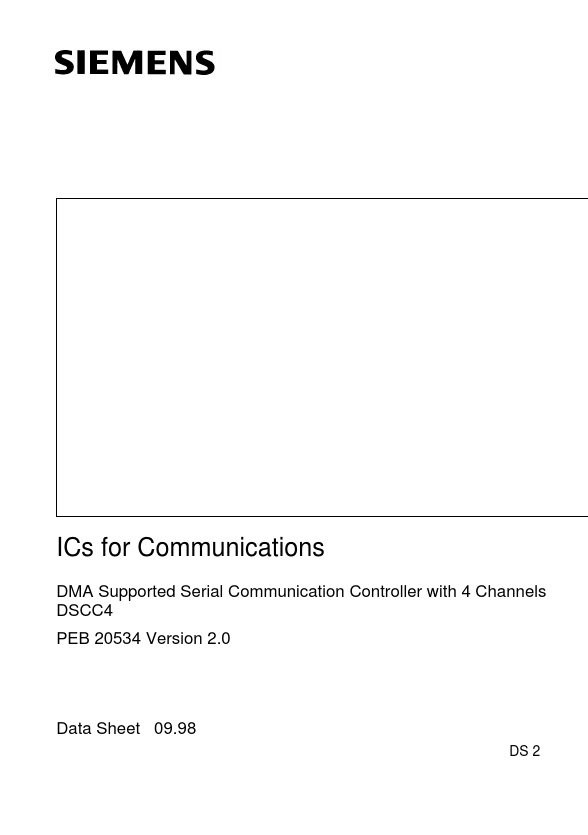 PEB20534 Siemens Semiconductor Group