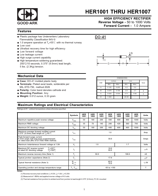 HER1005 GOOD-ARK Electronics