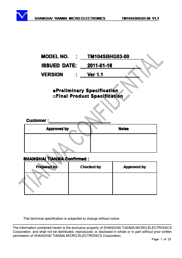 TM104SBHG03-00