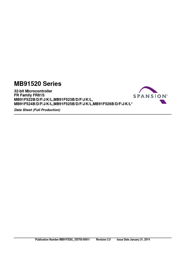 MB91F526L Fujitsu Media Devices