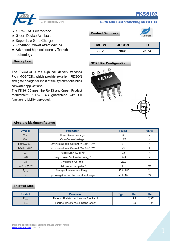 FKS6103 FETek