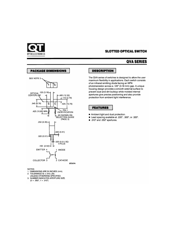 QVA11123 QT Optoelectronics