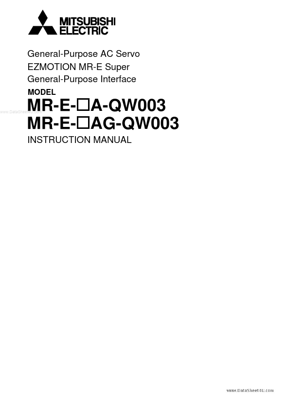 <?=MR-E-20AG-QW003?> डेटा पत्रक पीडीएफ