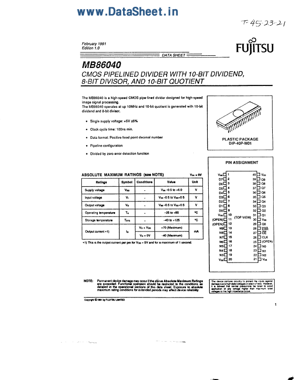 MB86040 Fujitsu