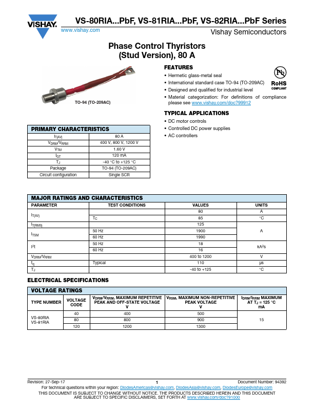 VS-80RIA40PBF