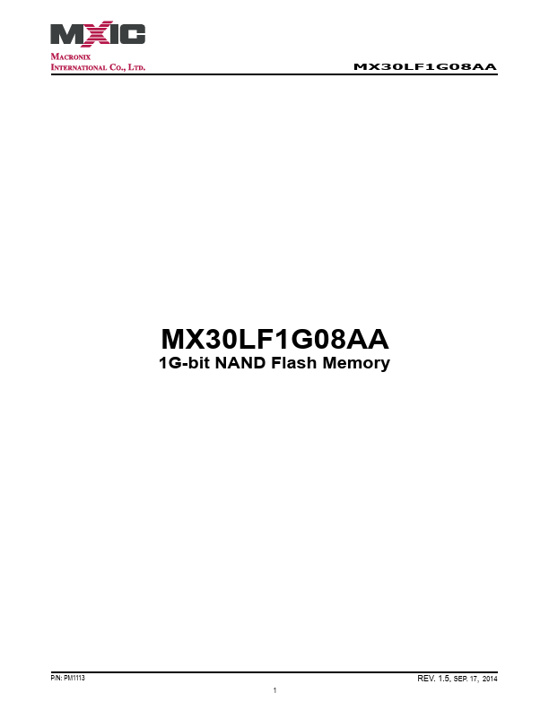 MX30LF1G08AA