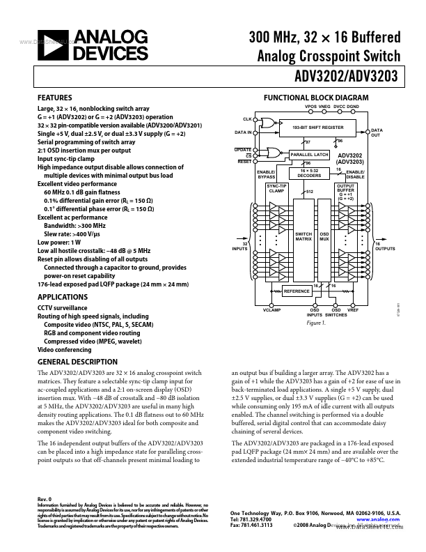 ADV3203 Analog Devices
