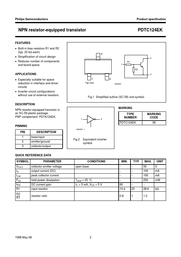 PDTC124EK