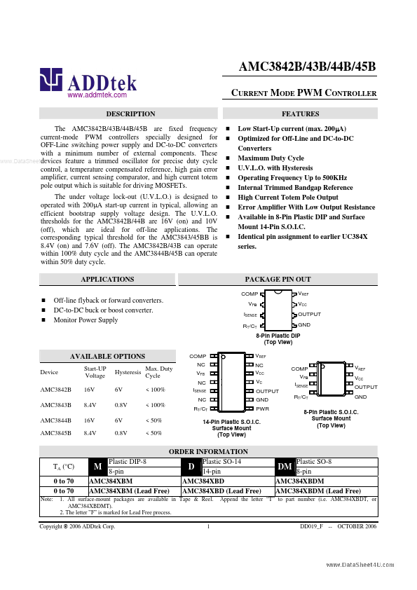 <?=AMC3845B?> डेटा पत्रक पीडीएफ