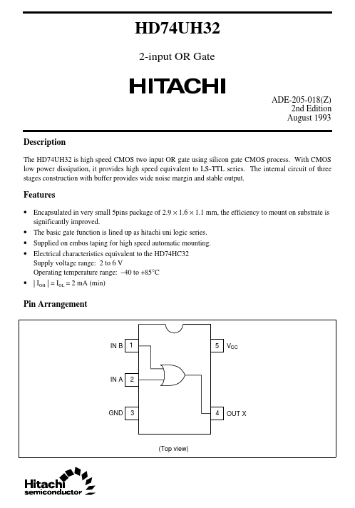 HD74UH32 Hitachi Semiconductor