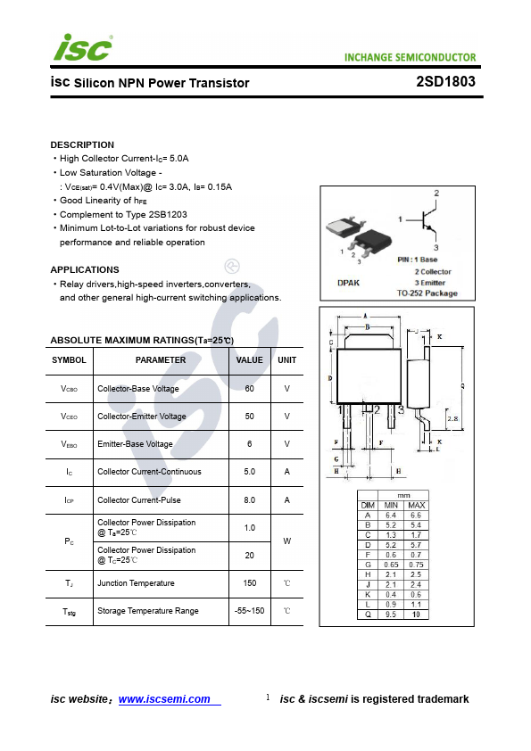 2SD1803