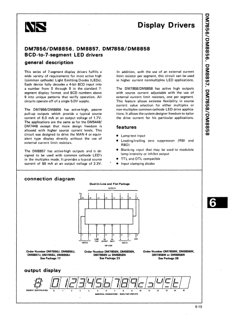 DM8856 National Semiconductor
