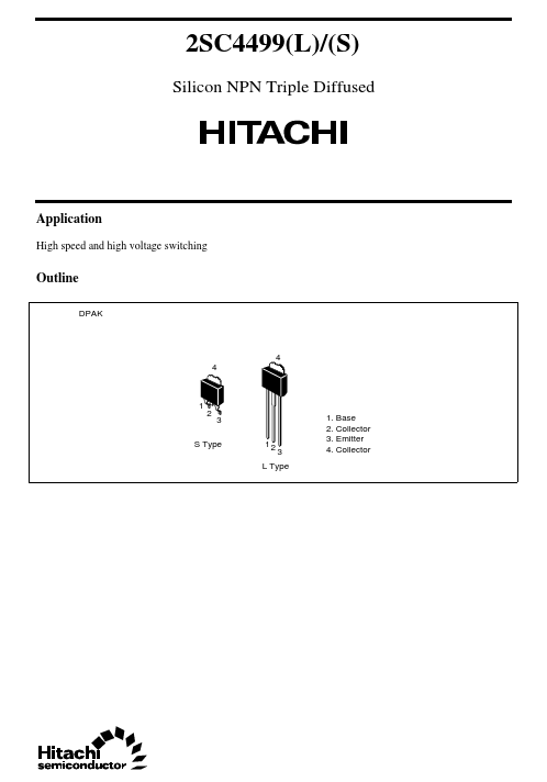 2SC4499L Hitachi Semiconductor