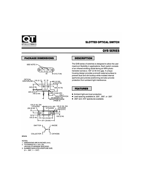 QVB11334 QT Optoelectronics