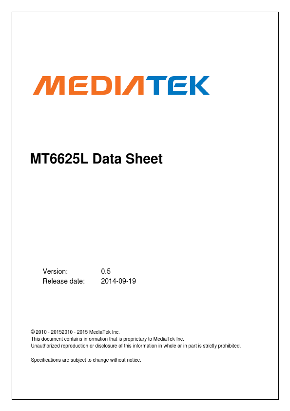 MT6625L MediaTek