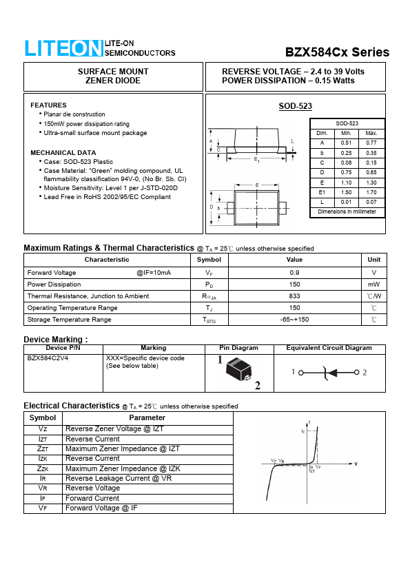 BZX584C5V6 LITE-ON