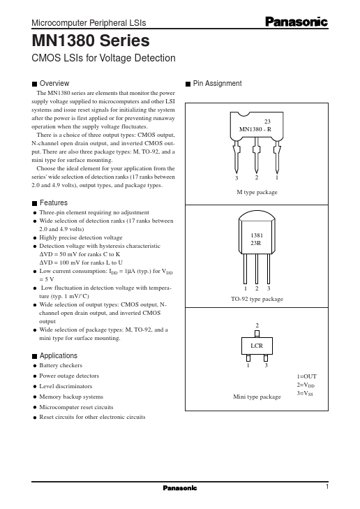 MN13812 Panasonic Semiconductor