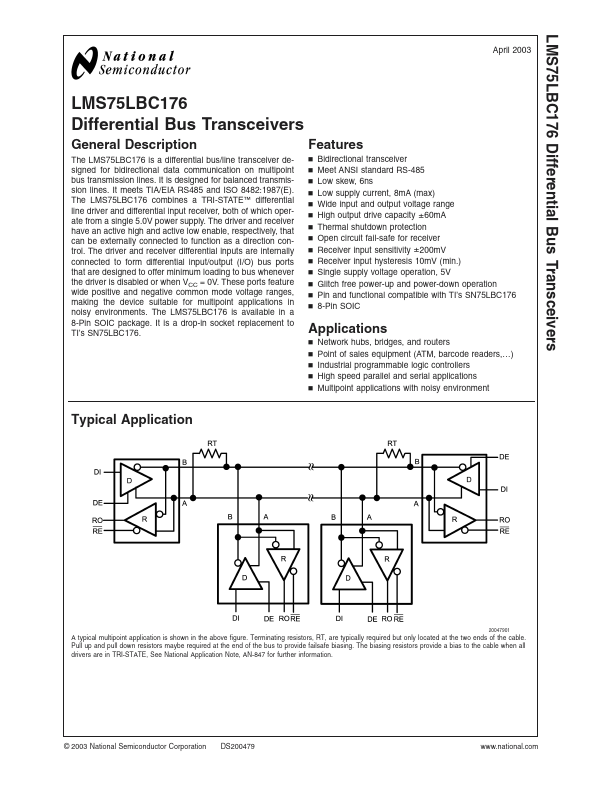 LMS75LBC176 National Semiconductor