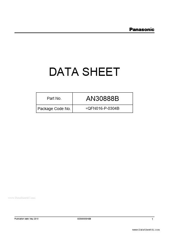 AN30888B Panasonic Semiconductor