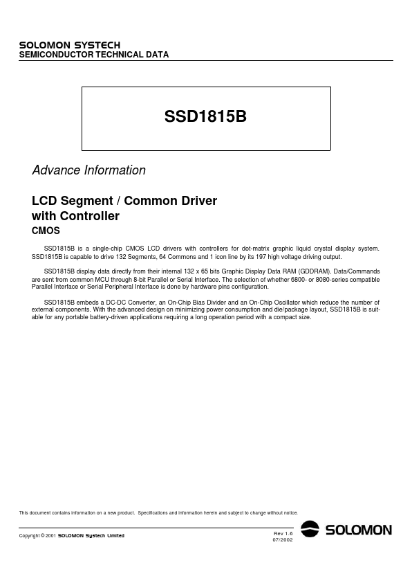 SSD1815B