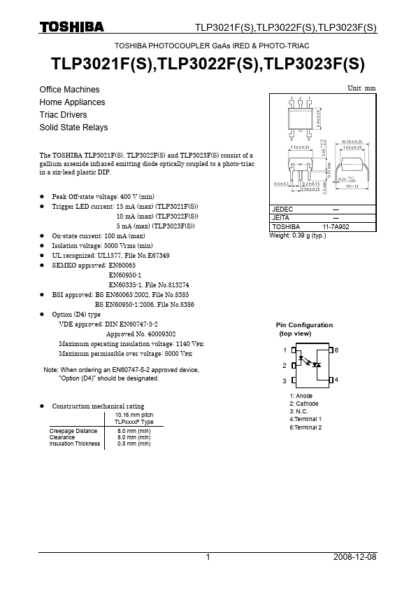 TLP3023FS Toshiba