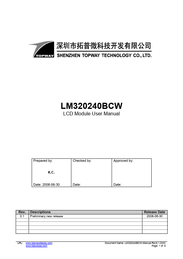 LM320240BCW
