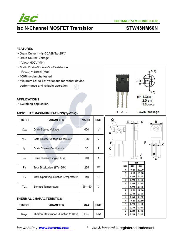 STW43NM60N