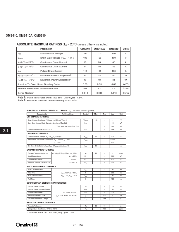 OMS410A