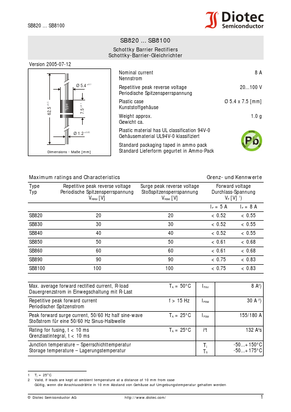 SB830 Diotec