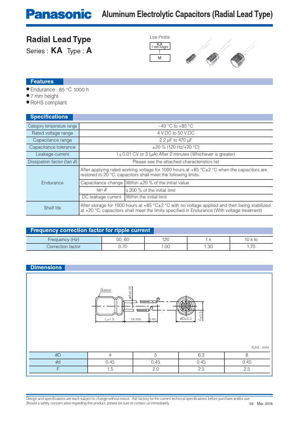 ECEA0JKA331 Panasonic