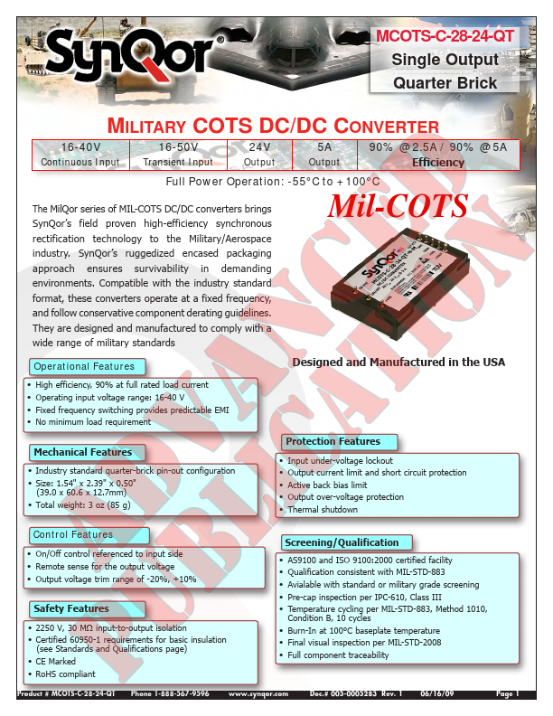 <?=MCOTS-C-28-24-QT?> डेटा पत्रक पीडीएफ