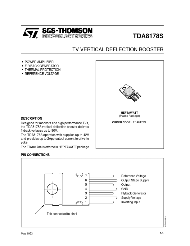 TDA8178S ST Microelectronics