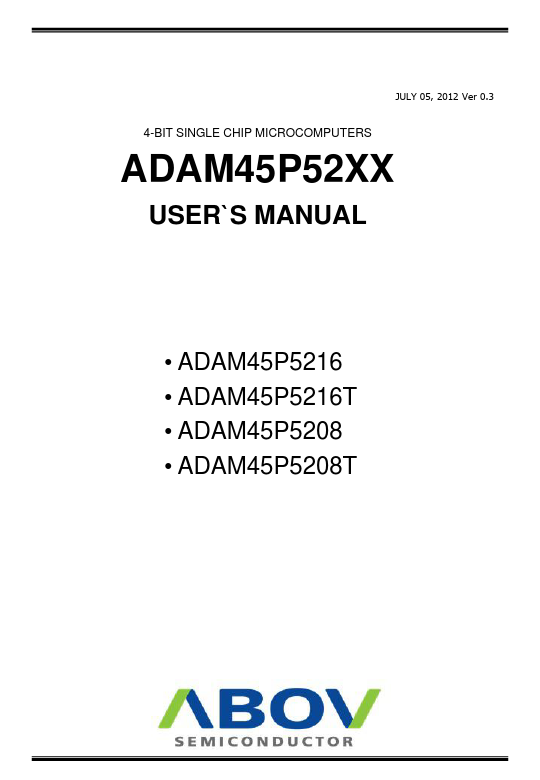 <?=ADAM45P5216?> डेटा पत्रक पीडीएफ