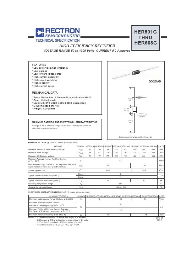 HER502G Rectron