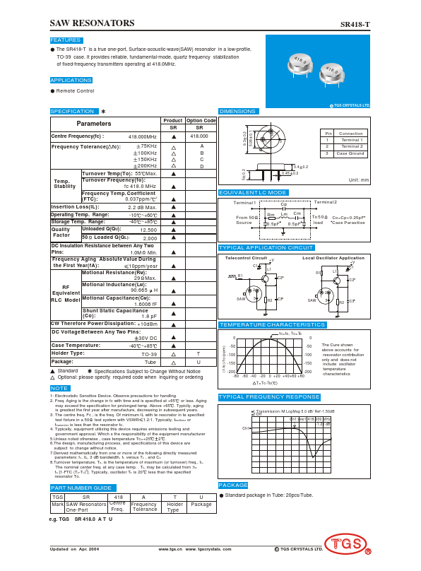 SR418-T