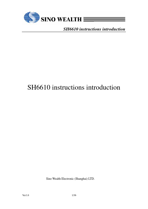 SH6610 Sino Wealth