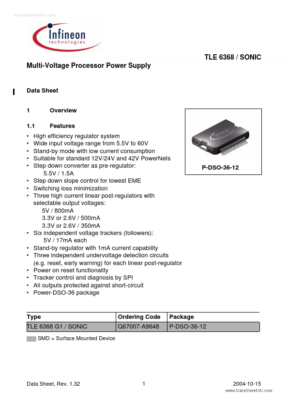 TLE6368 Infineon Technologies