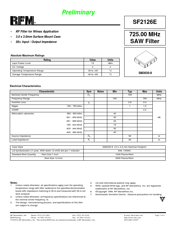 SF2126E