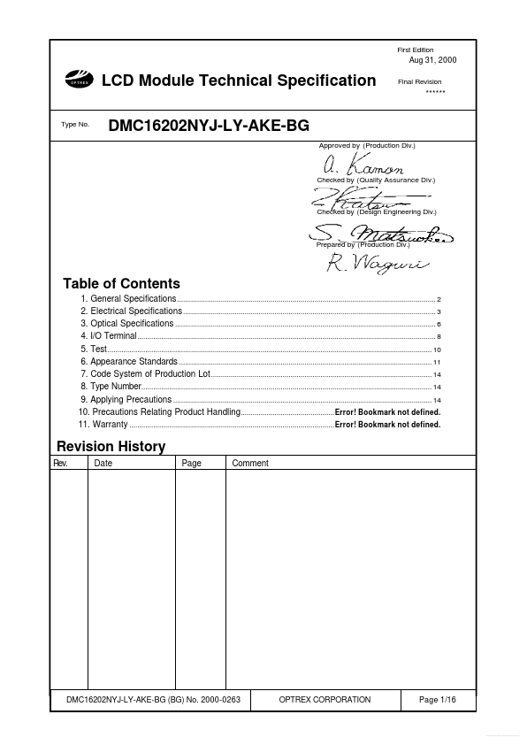 DMC16202NYJ-LY-AKE-BG OPTREX